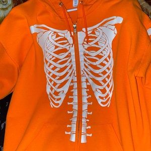 The jacket glows in the dark